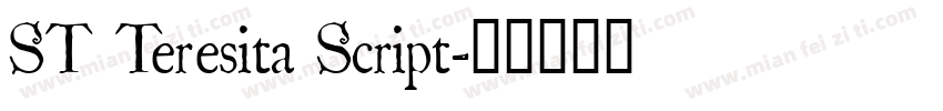 ST Teresita Script字体转换